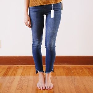 Warp + Weft JFK Skinny Ayven Fray Hem Jeans